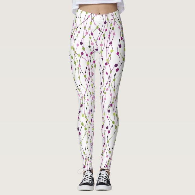 Leggings Fondo multicolor del punto (Anverso)