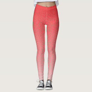 Leggings fondo rojo y blanco con cuadrados pequeños