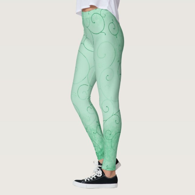 Leggings Fondo verde degradado (Izquierda)