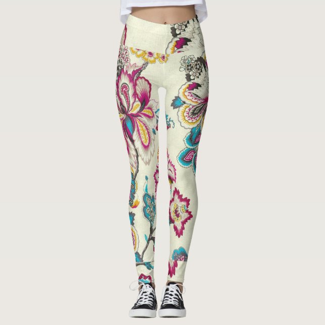 Leggings forales para mujeres: Eleva tu legendario (Anverso)
