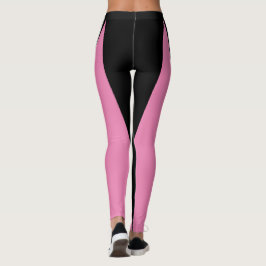 Leggings Forma y curvas de dos colores negro y rosa