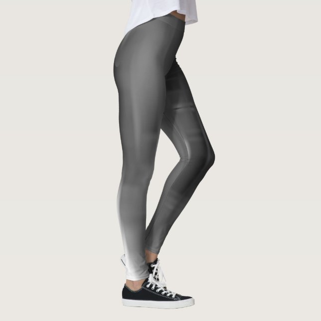 Leggings Formas contrastantes en negro y blanco que desapar (Derecha)