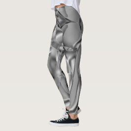 Leggings Formas curvadas grises, con tonos luminosos
