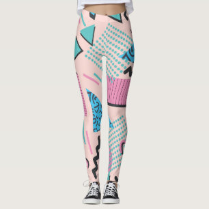 Leggings Formas de moda Retro Pastel