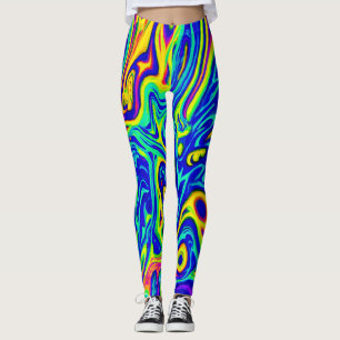 Leggings Formas de Patrón de Arte Elegante
