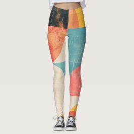 Leggings Formas de semicírculo con texturas