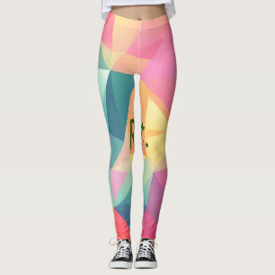 Leggings Formas geométricas abstractas coloridas añaden nom