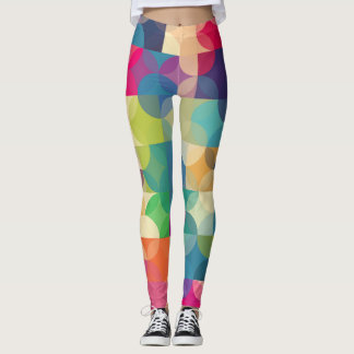 Leggings Formas geométricas multicolor modernas