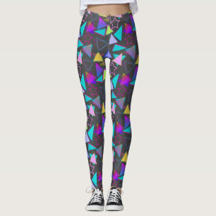Leggings Formas geométricas Patrón Estilo de época 01x4 DGr