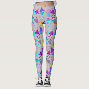 Leggings Formas geométricas Patrón Estilo de época 01x4 LGr