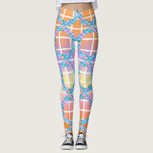 Leggings Formas geométricas piel de los peces Pescado de la