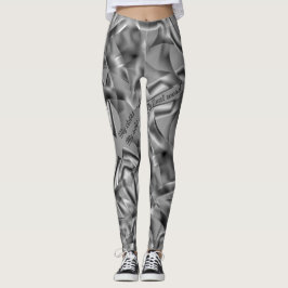 Leggings Formas grises curvadas, con tonos luminosos