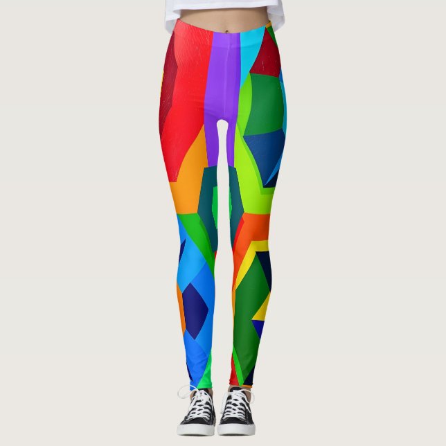 Leggings Formas multicolor 2 (Anverso)