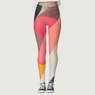 Leggings Formas sombrías abstractas perturbadas