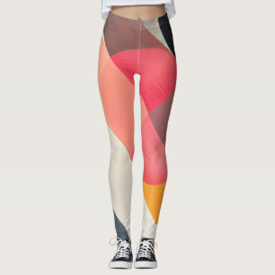 Leggings Formas sombrías abstractas perturbadas