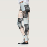 Leggings Formas y bandas geométricas<br><div class="desc">Patrones modernos,  formas geométricas y rayas de fondo abstracto.</div>