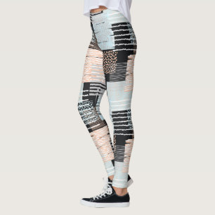Leggings Formas y bandas geométricas