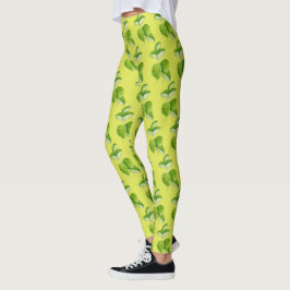 Leggings Formularios en verde sobre las leyendas