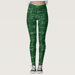 Leggings Fórmulas de trigonometría patrón geométrico de piz