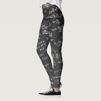 Leggings Formulas y números matemáticos Gym entrenamiento Y