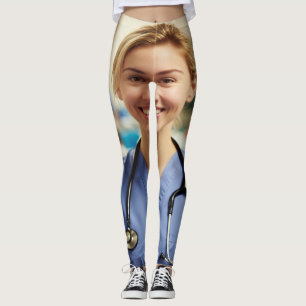 Leggings Foto de enfermera personalizar
