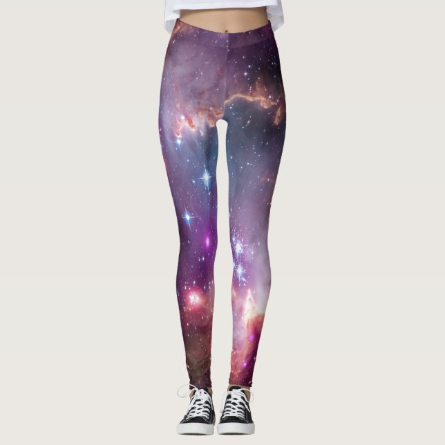 Leggings Foto de la estrella del inconformista del espacio (Anverso)