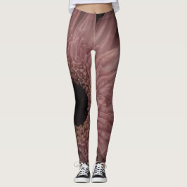 Leggings Foto floral única hermosa flor rosa claro
