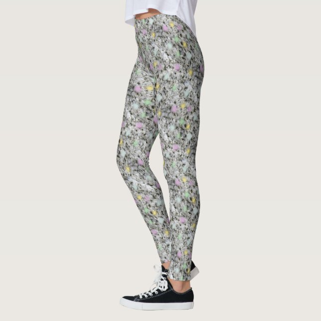 Leggings Foto punteada pastel de la textura de la roca de (Izquierda)