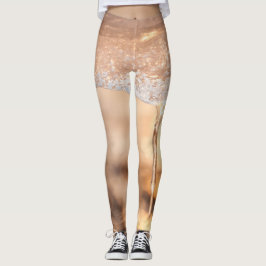 Leggings foto sol a a través del hielo sobre el b