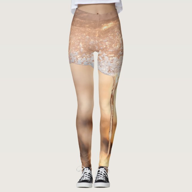 Leggings foto sol a a través del hielo sobre el b (Anverso)