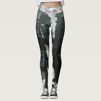 Leggings Fotografía gris y negro