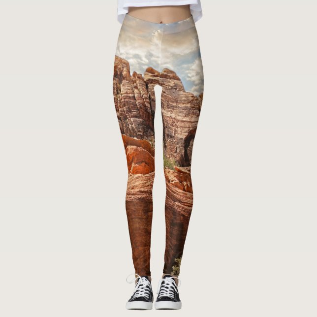 Leggings Fotografía HDR de Mountains (Anverso)