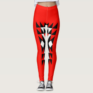 Leggings Four Birds on a Branch Illustration