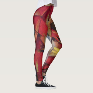 Leggings Foxes de Franz Marc, arte abstracto vintage del cu