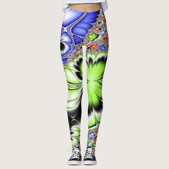 Leggings Fractal abstracto (Anverso)