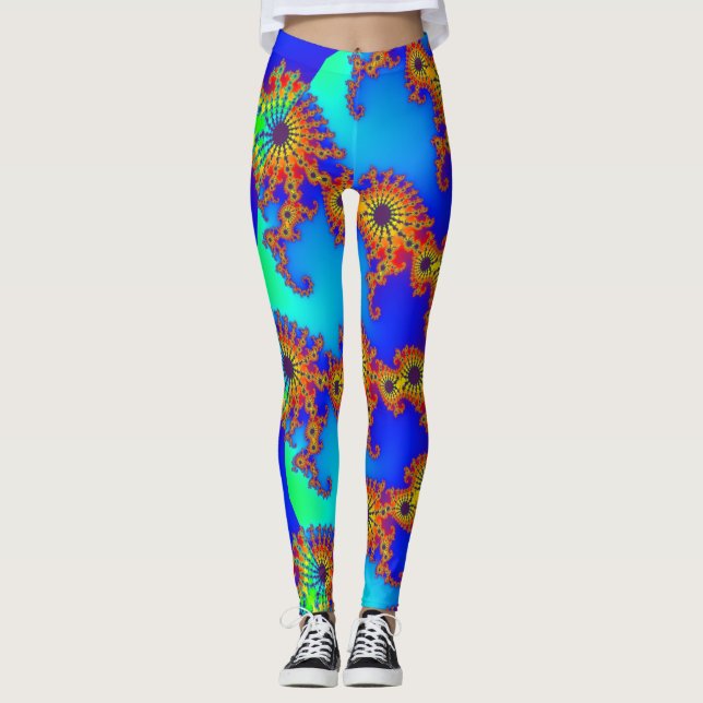 Leggings Fractal colorido 120717 (Anverso)