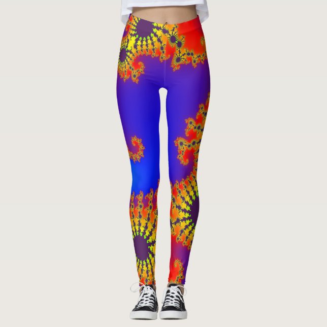 Leggings Fractal colorido 120717(02) (Anverso)