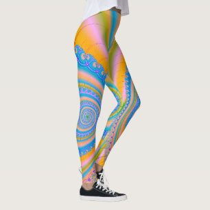 Leggings Fractal de diamantes por Shirley Taylor