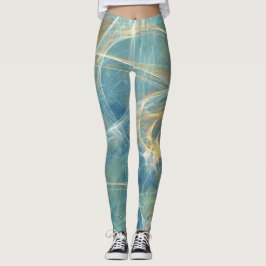 Leggings Fractal de resumen 3D de Whisper