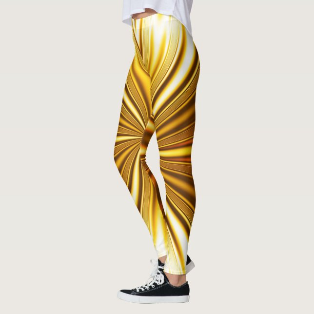 Leggings fractal dorado (Izquierda)