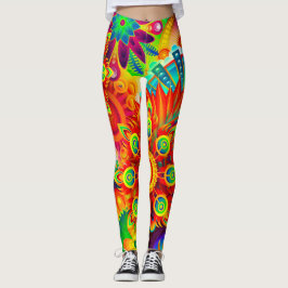 Leggings Fractal lindo de Guay del extracto psicodélico de