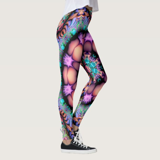 Leggings Fractal Mandala Floral Psicodelia (Derecha)