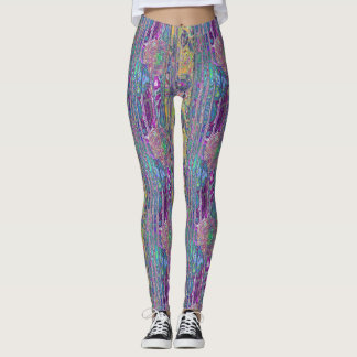 Leggings fractales abstractos