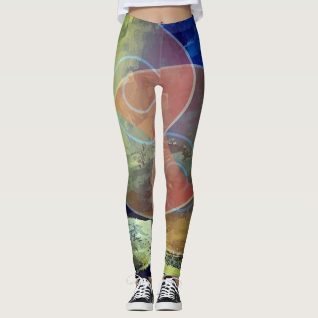 Leggings Fragmento de las leyendas de arte moderno (Anverso)