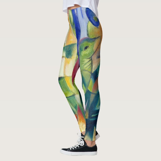 Leggings Franz Marc Famoso pintando cabras de montaña (Izquierda)