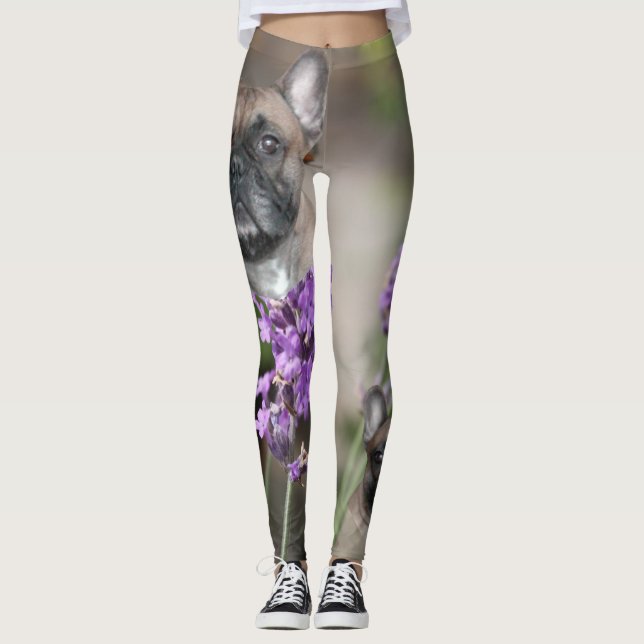 Leggings Französische Bulldogge mit Biene French Bulldog (Anverso)