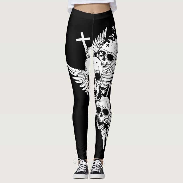 Leggings Freedom B&W (Anverso)
