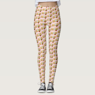 Leggings Fresa Banana Crepe Panqueque Comida Francesa