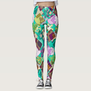 Leggings Fresa sin inconvenientes Nochebuena Snowflake colo