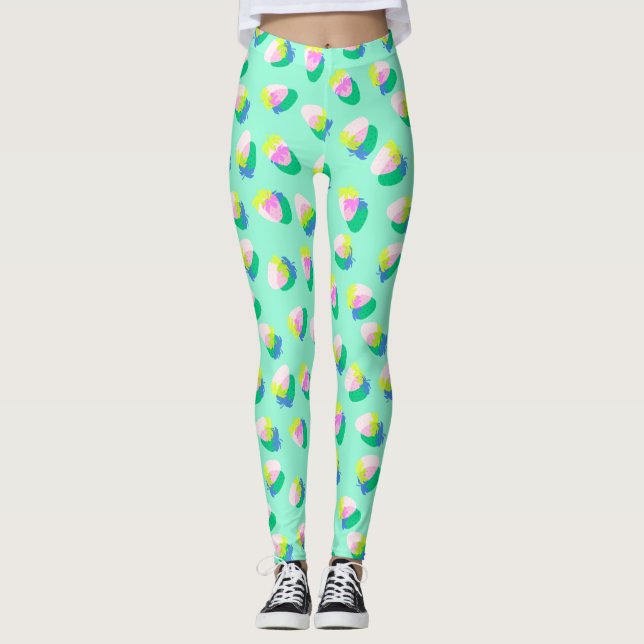 Leggings Fresa Verde azulada (Anverso)